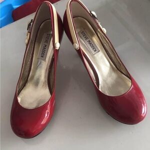Steve Madden Red Patent Leather Heels